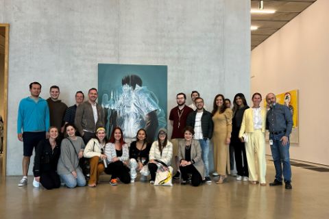 Perez Art Museum students visiting