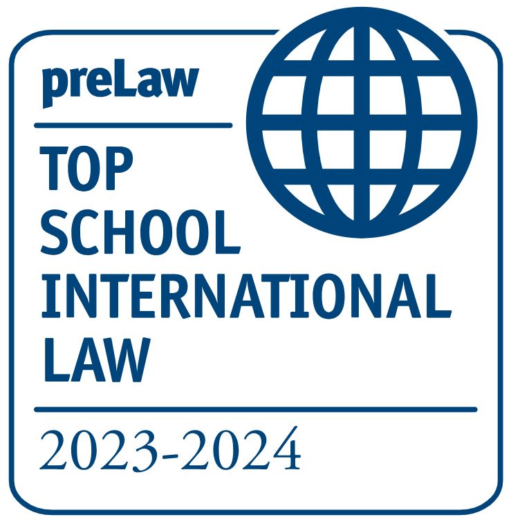 pre law magazine 2024 badge international law