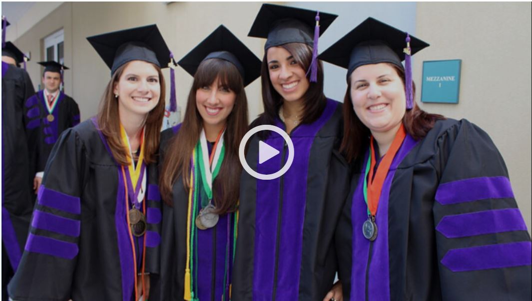 UM Law graduates wearing their gowns and mortarboards