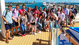 Law students at Port of Miami