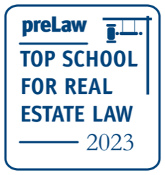 prelaw winter 2023 top real estate school badge
